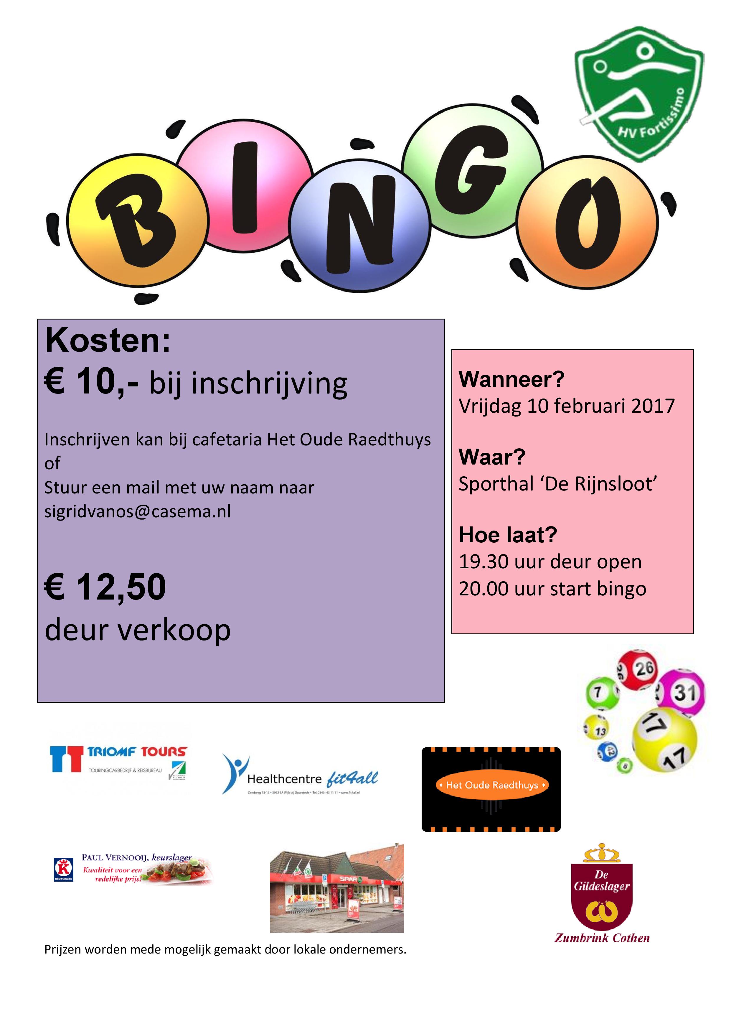 uitnodiging bingo 2017